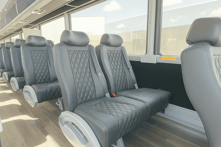 interior of Southaven Charter Bus charter bus