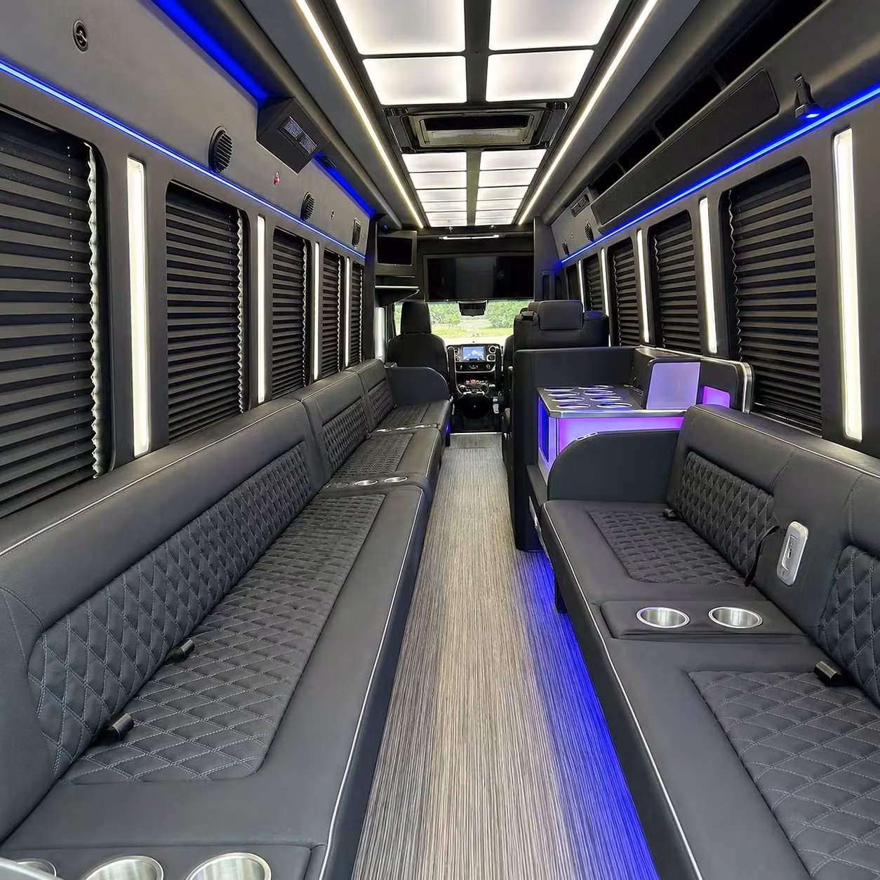 group concert night out a party bus rental in southaven makes the whole night better
