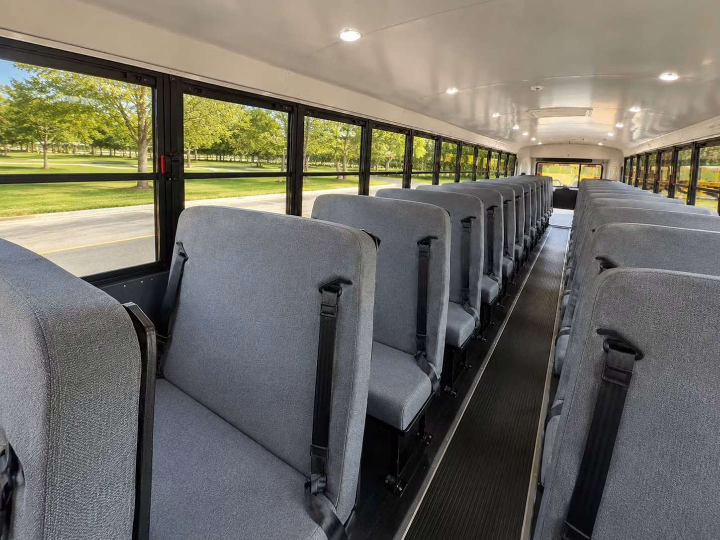 school bus inside